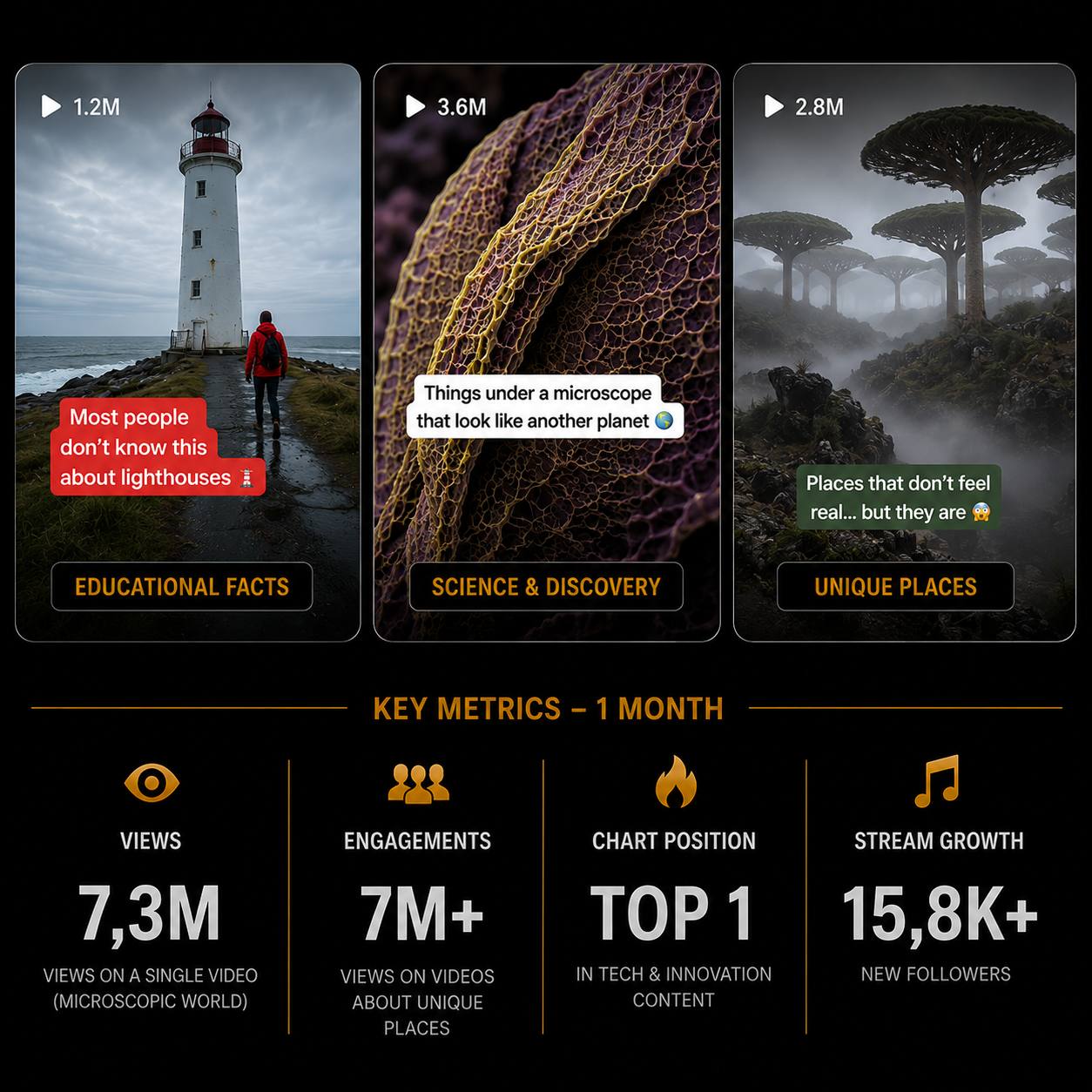 Educational TikTok campaign with a 3.6 million view post